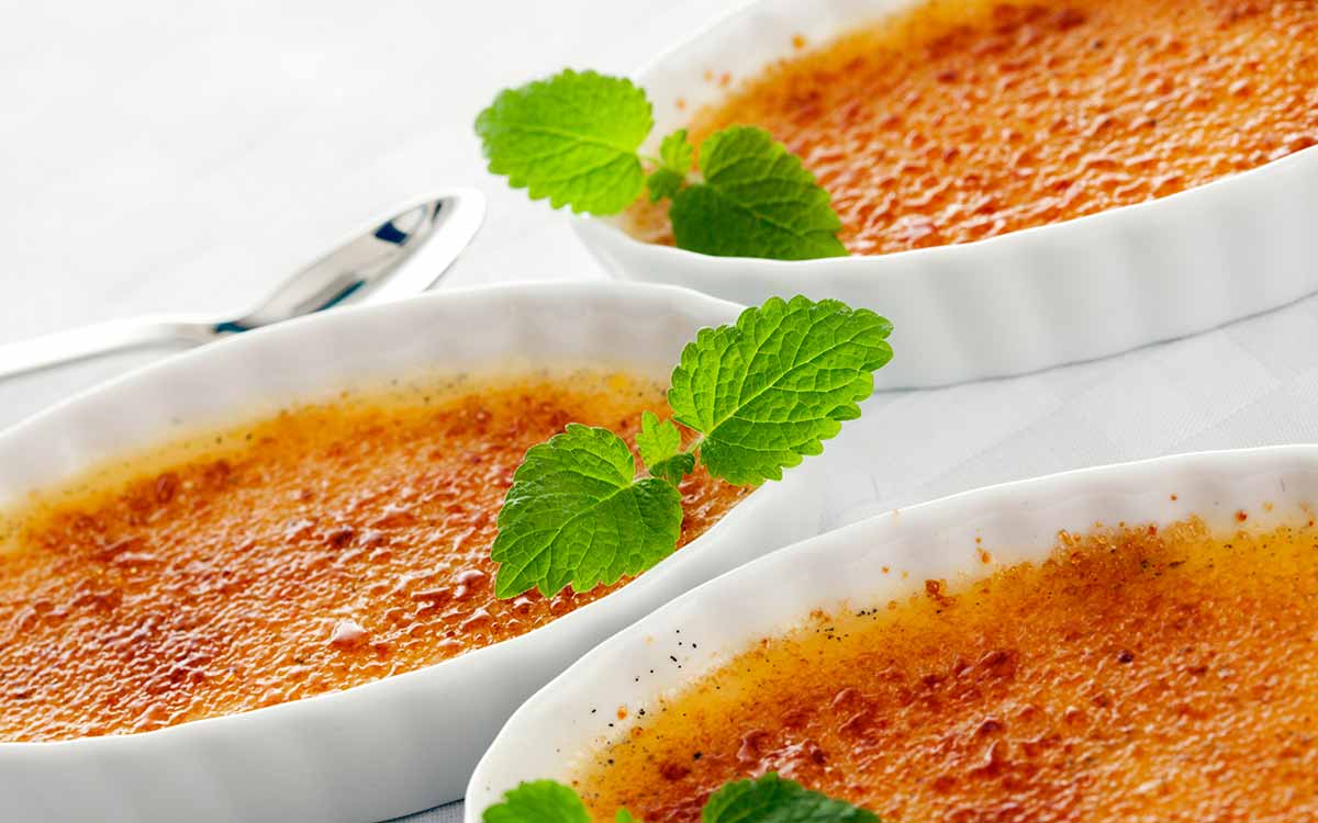 Creme brulee laget med Creme brulee pulver.