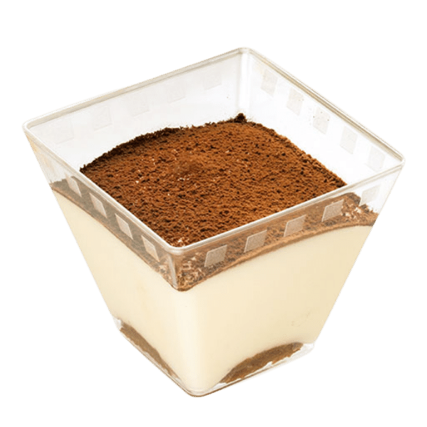 Tiramisu mousse i beger fra My My Bakery.