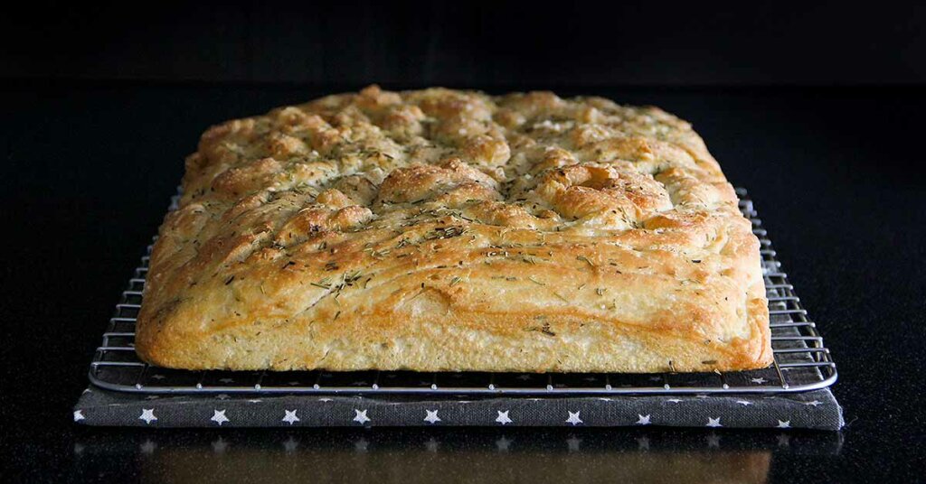 Focaccia som italiensk brød fra My Bakery.