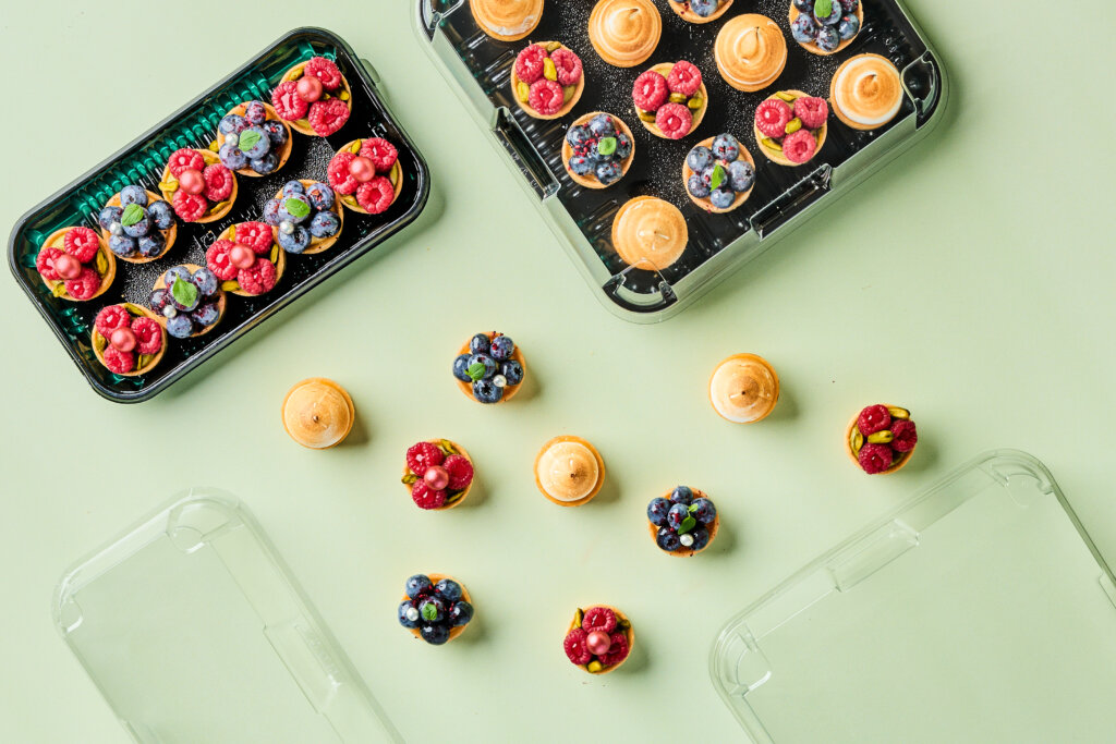 øte og salte tartelettes fra Bako – Tartelettes No1 brukt til dessert og catering